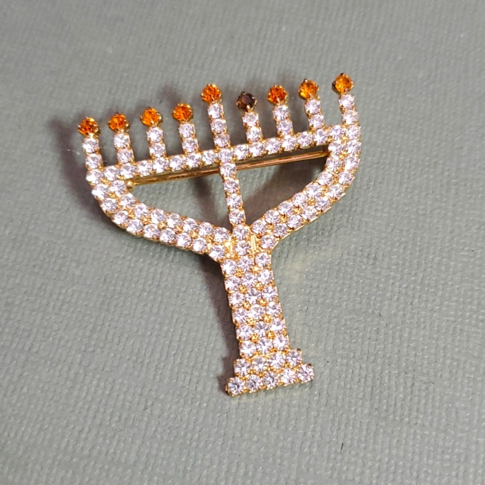 EISENBERG ICE Chanukah BROOCH PIN